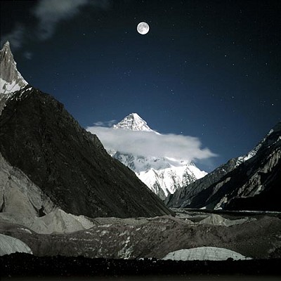K2 under Full Moon  © Tom Bullock