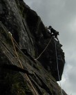 Dave Clark on the arete of Poor Man's Peuterey S**