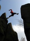 Jumping from Prow Rock, Wharncliffe