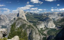 Yosemite view with Half Dome