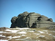 Haytor on a cold January morning - climbers unknown