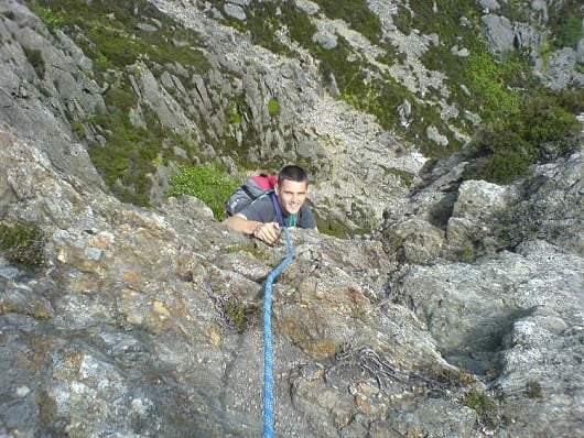 Flying up the flying buttress  © Alaister Nurse