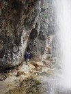 Via Ferratta under waterfall
