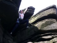 And....stretch!    Accessory Chimney D, Stanage Popular