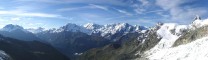 Valais peaks from Rothorn hut