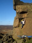Phil at Stanage far left