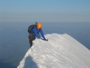 Topping out on Aiguille de Bionnassay