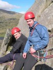 Me and Seb at top of 3rd pitch of The Direct Route