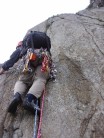 Me on Horned Crag, V Diff, Lliwedd, Snowdon