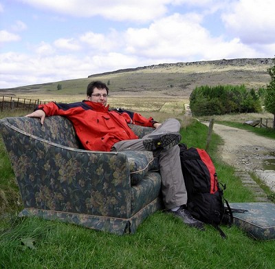 Me and my new couch at Stanage  © Maciek Plonczynski