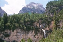 Waterfall in the Dolomites