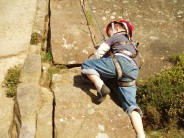 My four year old's first climb