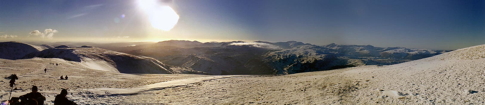 view over the western fells from helvelyn  © Chris Georg