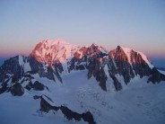 Mont Blanc Sunrise from Dent du Geant