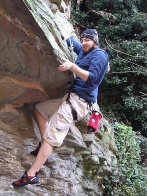 phosphojesus at Snuff mills park.   Fantastic crag on the rare occasion that it's dry.  © phosphojesus