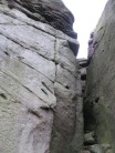 Craven crack, with invisible climber