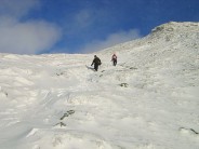 descending ben ghlas on a glorious new years day