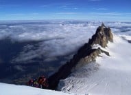 Chamonix and Midi from Mont Blanc du Tacul