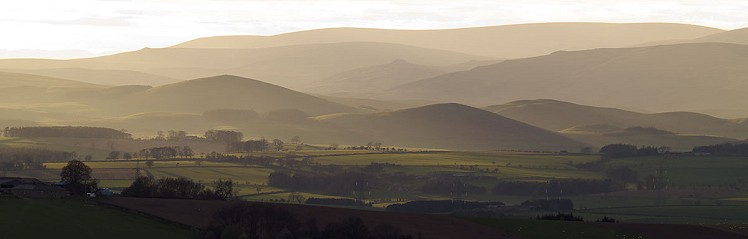 The Cheviot Hills from Corbys Crag, Northumberland © JDal  © JDal