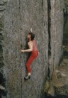Soloing 'Bitter' on Gardoms VS 5a, seventies mullet and EBs