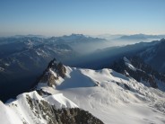 Alpine haze - looking to the Midi