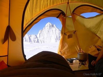 Interim Camp at 6850m (Cho Oyu)  © claka