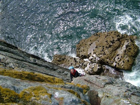 Seconding the 1st pitch of Lighthouse Arete  © magpie