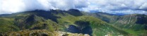 Panorama across the top end of Langdale from Pike o'Blisco