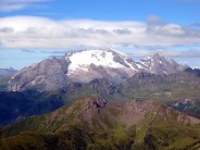 Fresh Snow on Marmolada Group in July