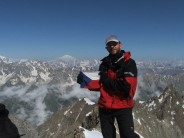 summit Ukiu(4330m), Bezingi valley, Caucasus, Russia, July 2005