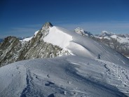 On Mont Blanc de Cheilon, normal route, looking west towards the other Mont Blanc
