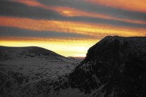 Sunrise over Carn Etchachan
