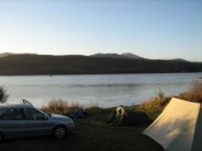 Wild(ish) camp on shore of Loch Rannoch