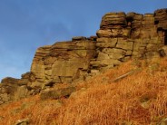 stanage in winter sun
