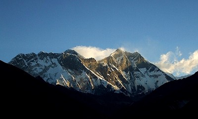 Everest summit at sunrise from Tengboche  © littlebear