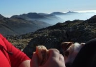 A sunny day on Scafell pike