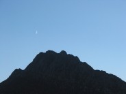 Tryfan at moon rise