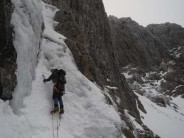Brad on the first pitch of Number Three Gully Buttress