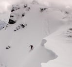 Skier heads off down Ben Lui north side