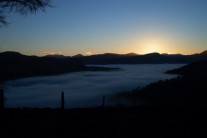 Another Sunset over Temp Inversion over Keswick