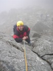 First pitch of my first multi pitch at Tryfan