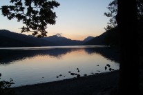 Loch Lomond, May twilight, end of a long day on the hill.