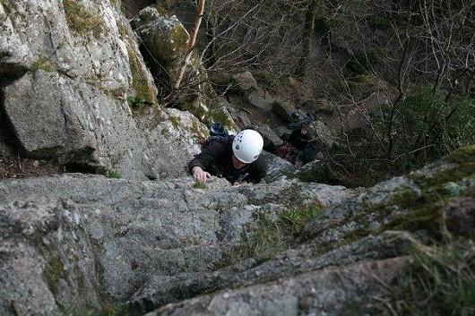 George Andrews on Mucky Gully (D) The Dewerstone  © argyle_dude