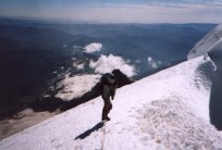 Patrick on Mt.Rainier, Washington State, N.America.