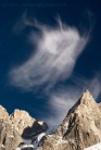 Clouds above Chamonix aiguilles