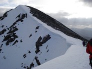 Top of North Gully, Stob Ban (999m)