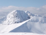 Late March...late snow, Ben Nevis from the summit of Aonach Mor