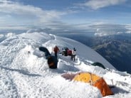 The 'Illegal' Camp Site of the Gouter Route (Mont Blanc)