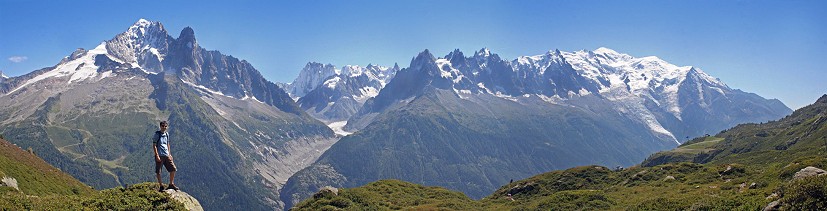 Mont Blanc and the Vallee Blanche (Oh, and Cam)  © Dave Forey