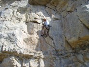 Brad climbing Produced by Fred Quimby at Hedbury
